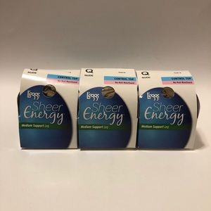 New leggs sheer Energy size Lg Nude color